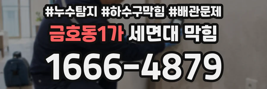 금호동1가 세면대 막힘