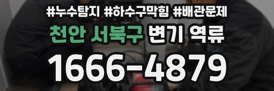 천안 서북구 변기 역류