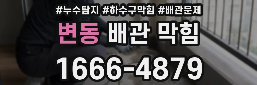 변동 배관 막힘