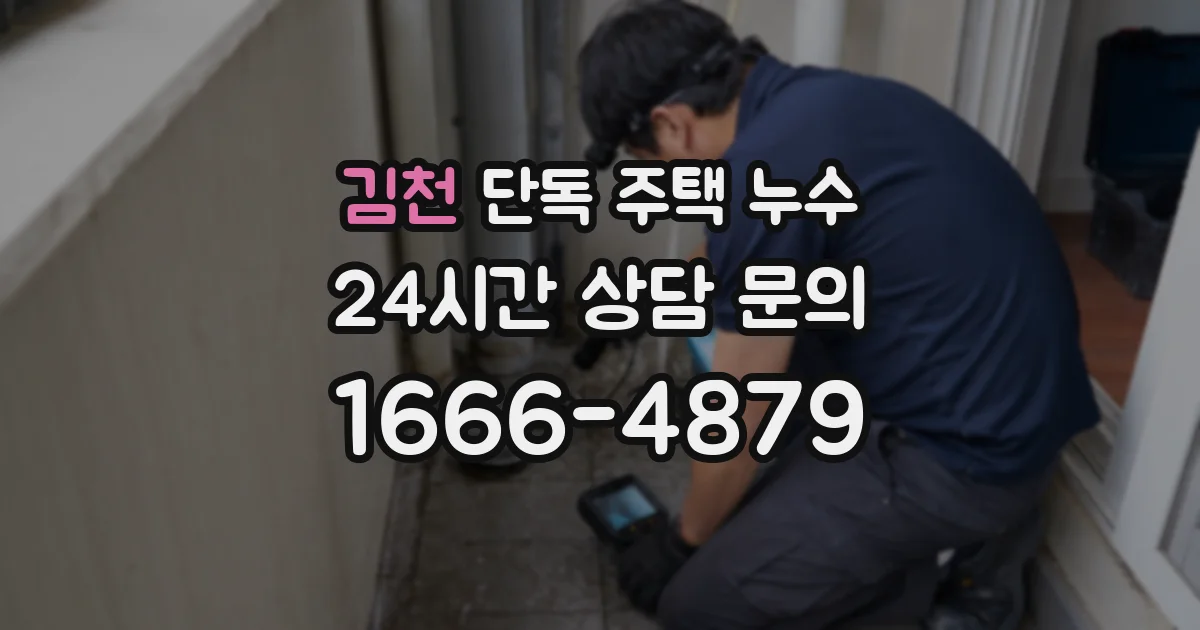 김천 단독 주택 누수