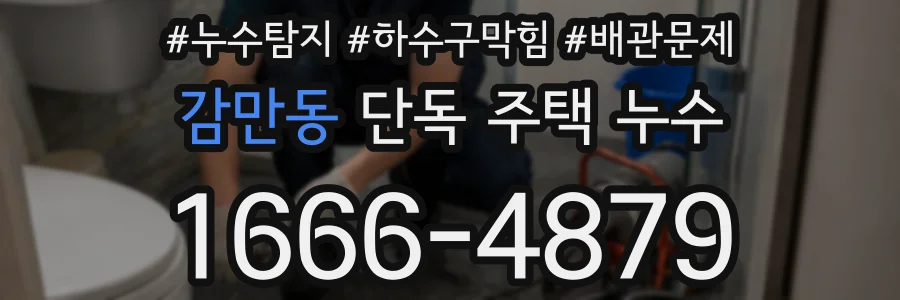 감만동 단독 주택 누수