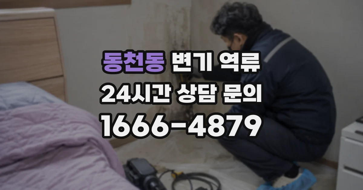 동천동 변기 역류