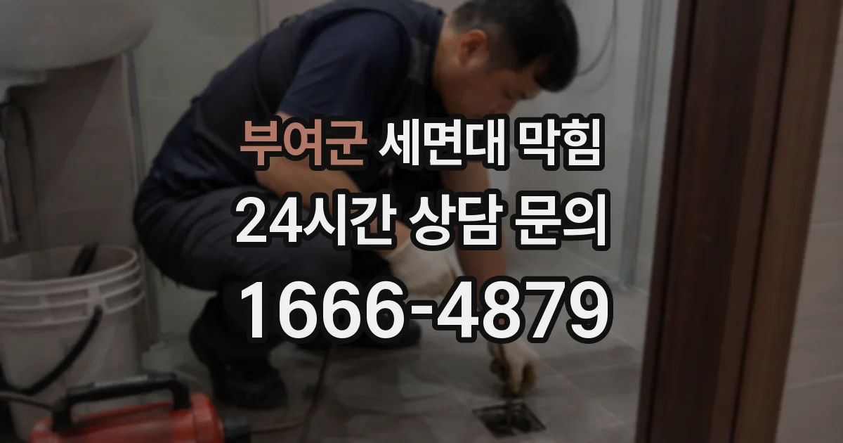 부여군 세면대 막힘
