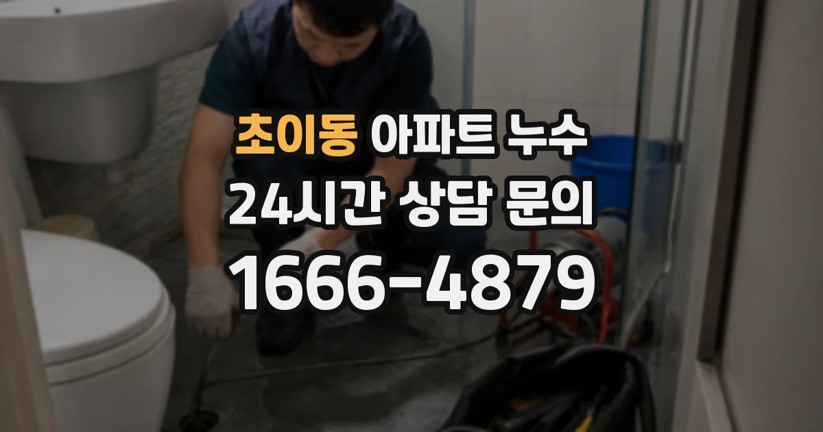 초이동 아파트 누수