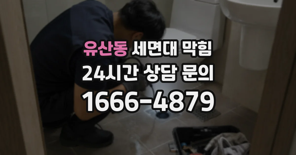 유산동 세면대 막힘