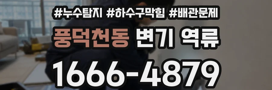 풍덕천동 변기 역류
