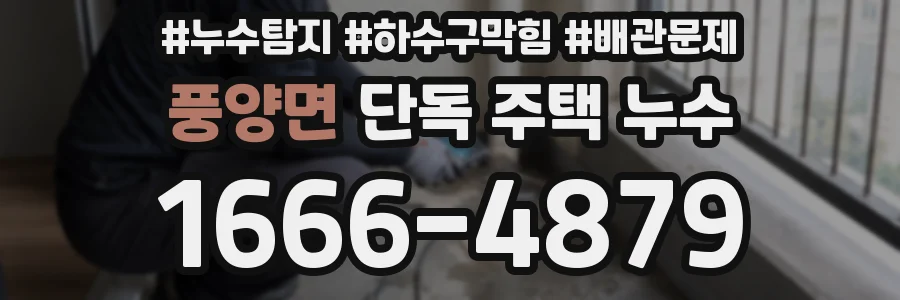 풍양면 단독 주택 누수