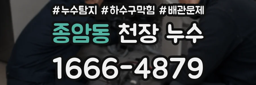 종암동 천장 누수