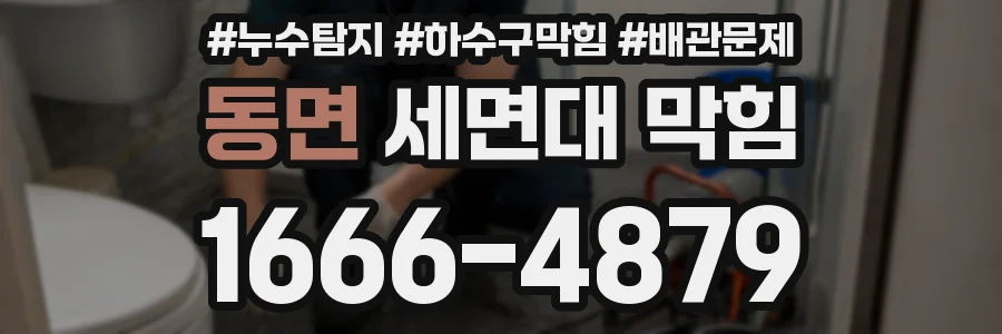 동면 세면대 막힘