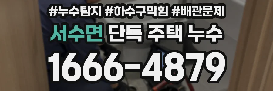 서수면 단독 주택 누수