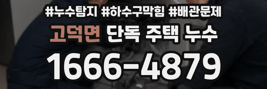 고덕면 단독 주택 누수
