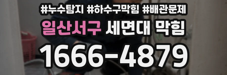 일산서구 세면대 막힘