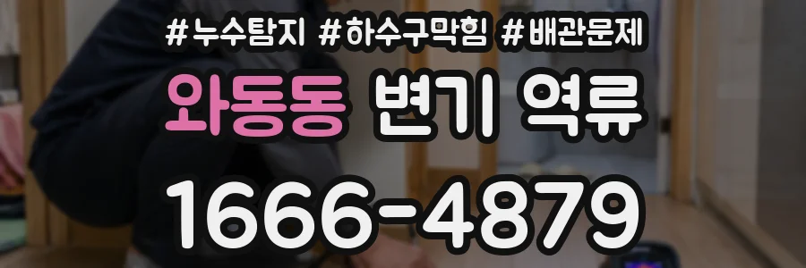 와동동 변기 역류