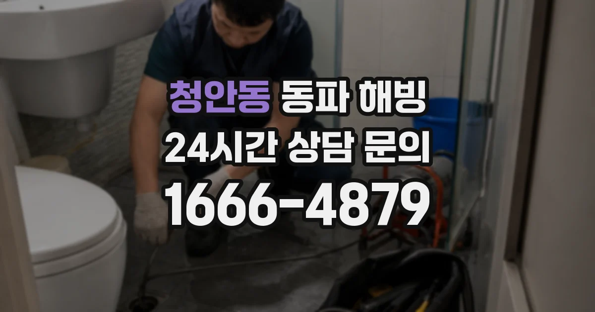 청안동 동파 해빙