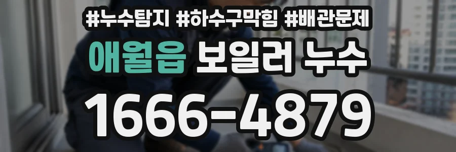 애월읍 보일러 누수