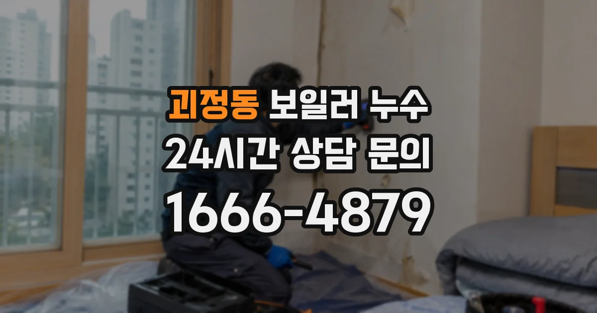 괴정동 보일러 누수