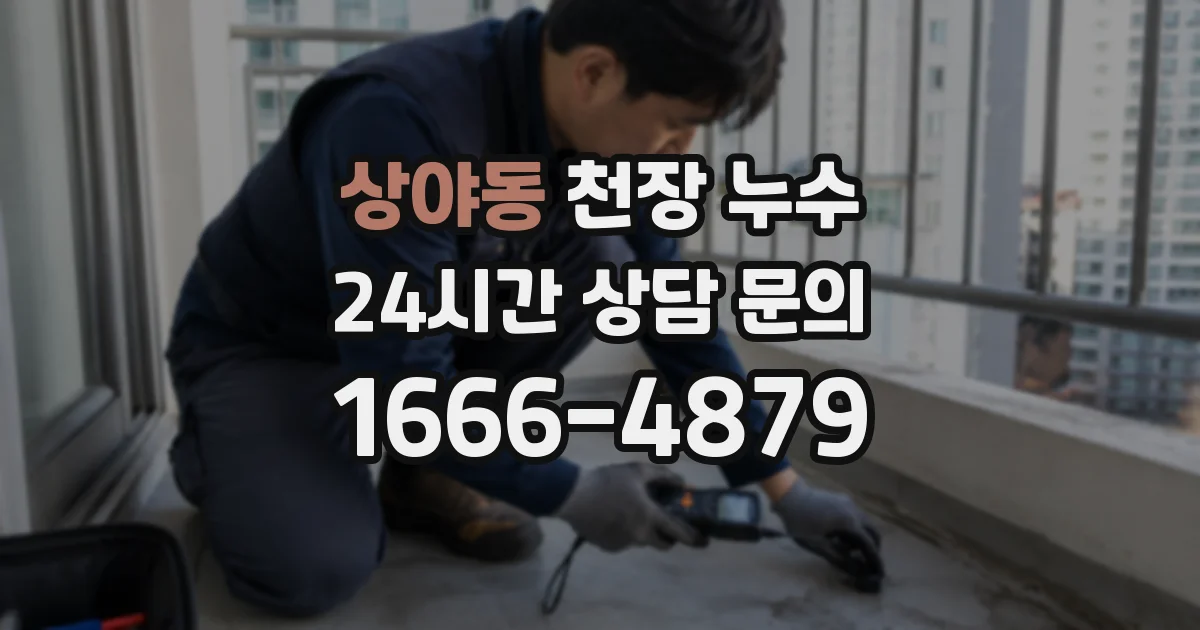 상야동 천장 누수