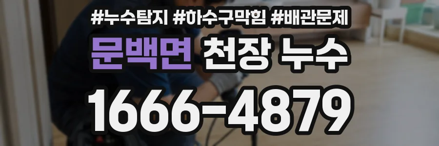 문백면 천장 누수