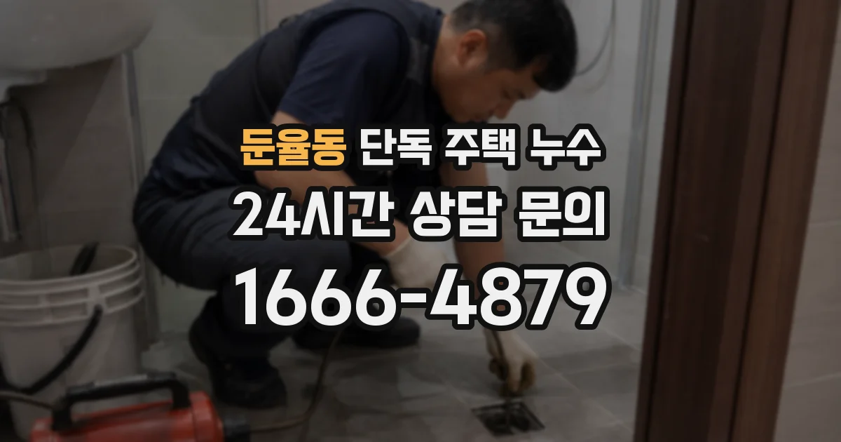 둔율동 단독 주택 누수