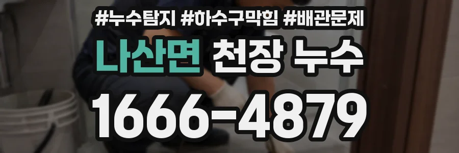 나산면 천장 누수