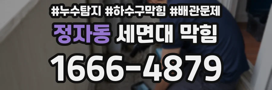 정자동 세면대 막힘