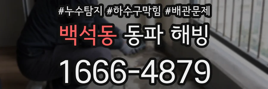 백석동 동파 해빙