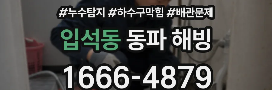 입석동 동파 해빙
