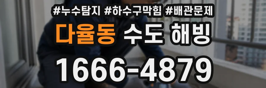 다율동 수도 해빙