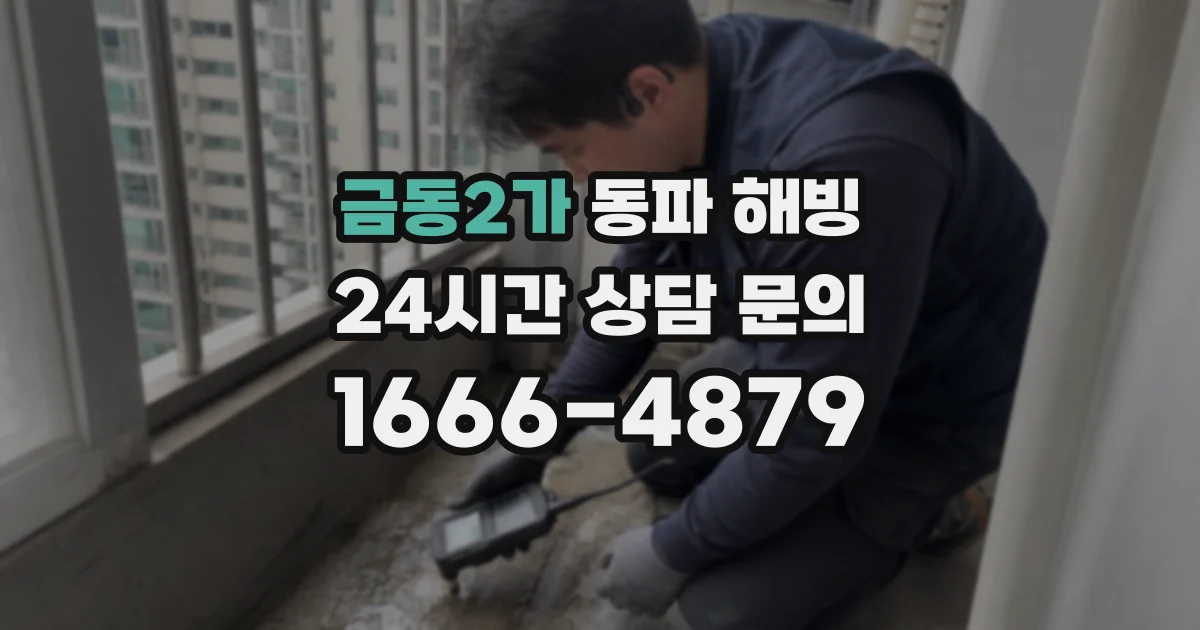 금동2가 동파 해빙