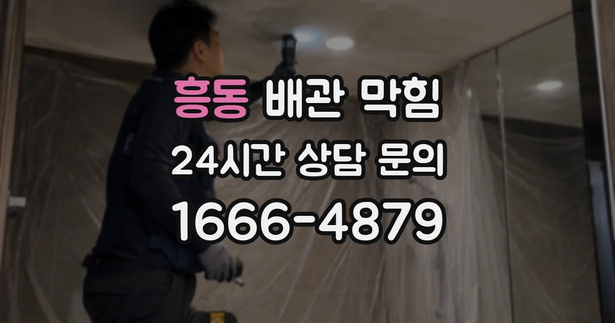 흥동 배관 막힘