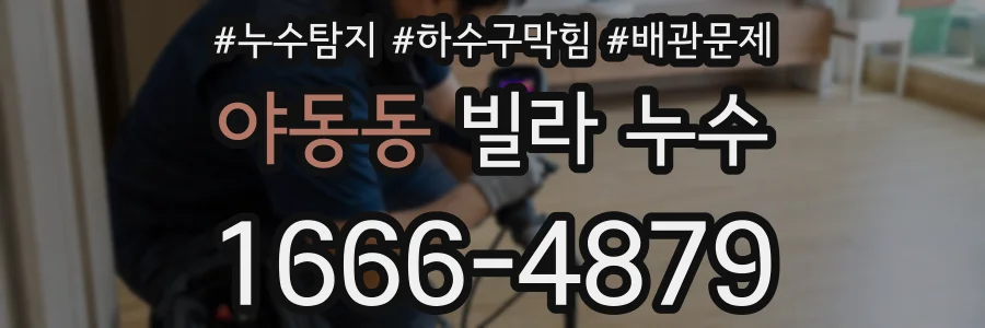야동동 빌라 누수