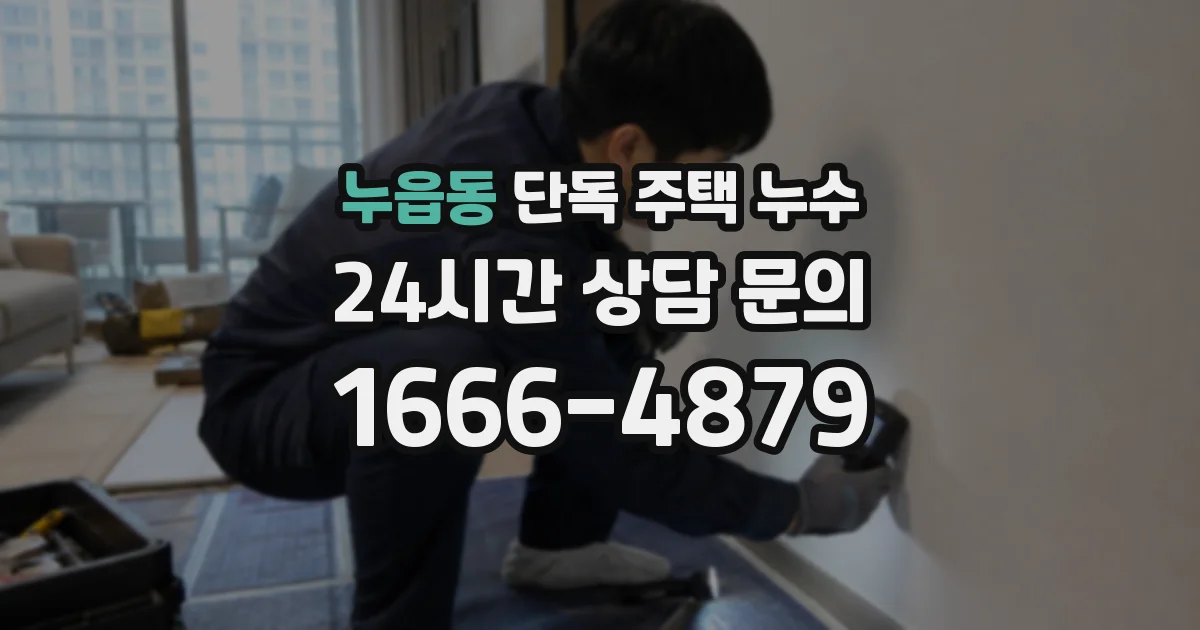 누읍동 단독 주택 누수