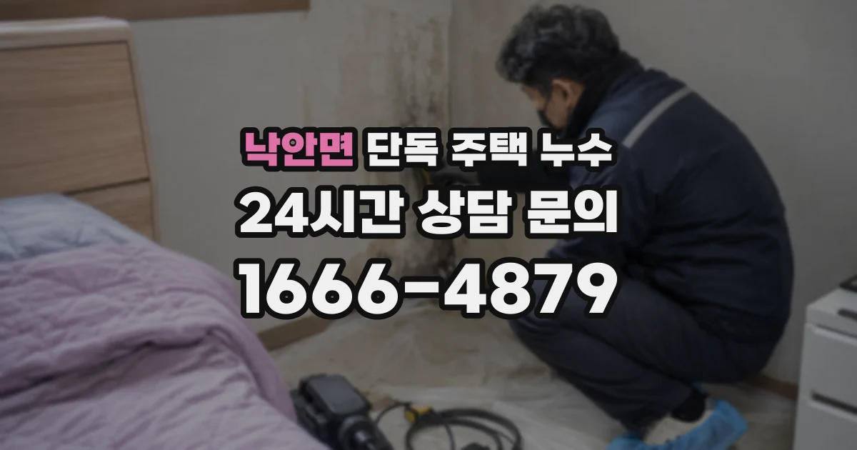 낙안면 단독 주택 누수