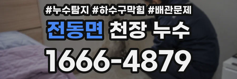 전동면 천장 누수