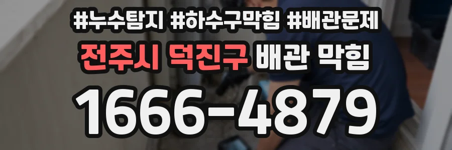 전주시 덕진구 배관 막힘