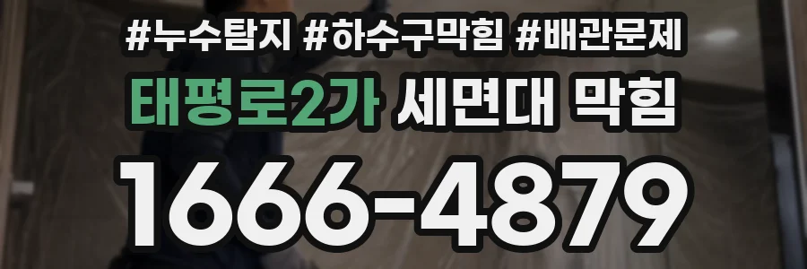 태평로2가 세면대 막힘