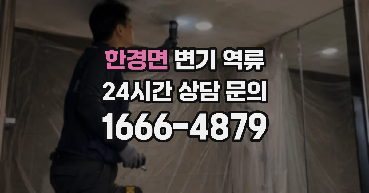한경면 변기 역류
