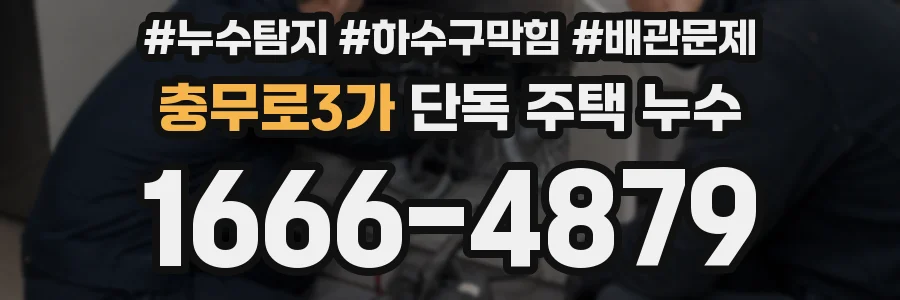 충무로3가 단독 주택 누수