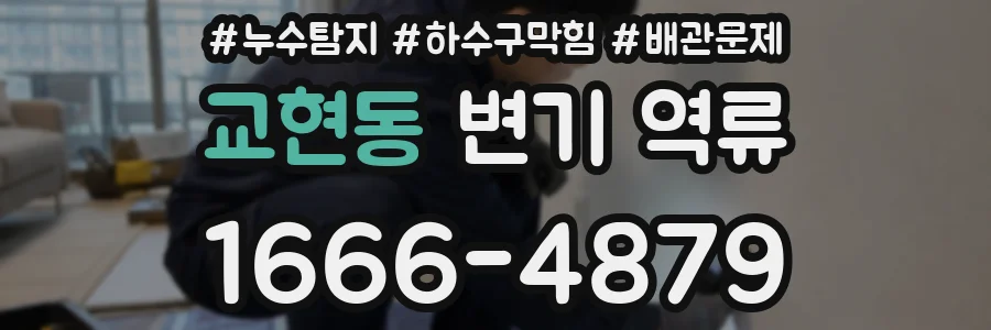 교현동 변기 역류