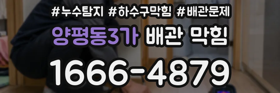 양평동3가 배관 막힘