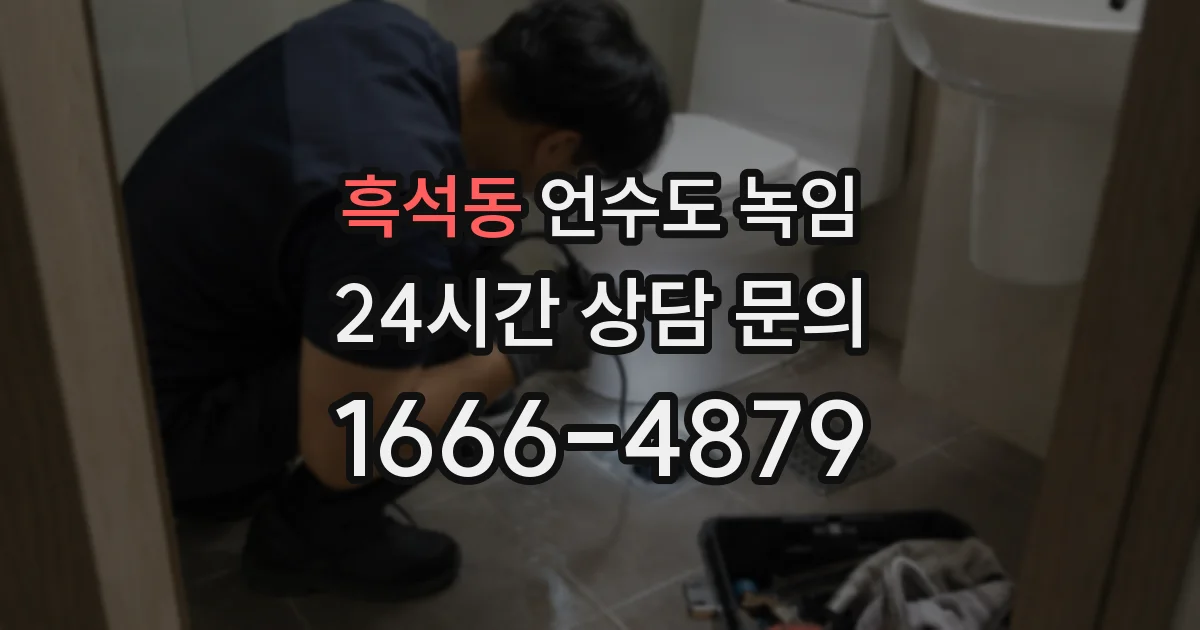 흑석동 언수도 녹임