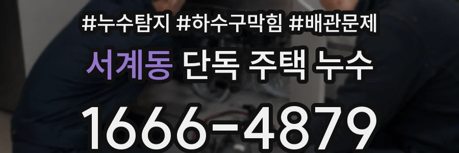 서계동 단독 주택 누수
