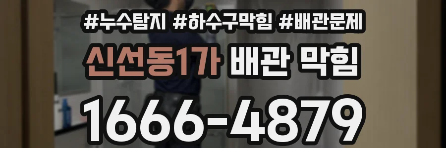 신선동1가 배관 막힘