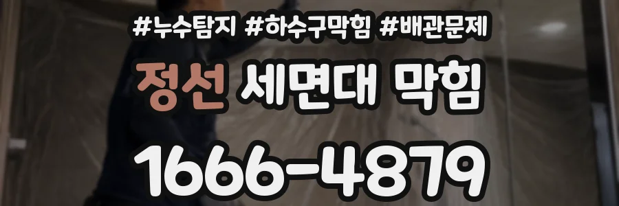 정선 세면대 막힘