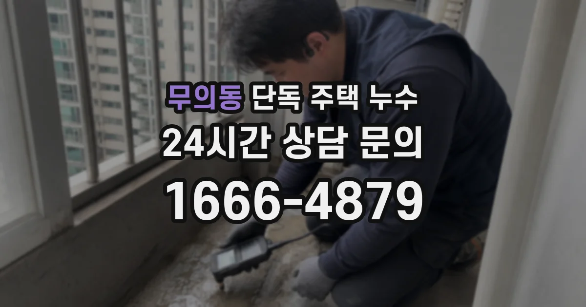 무의동 단독 주택 누수