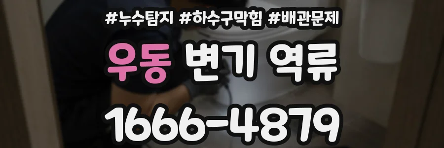 우동 변기 역류