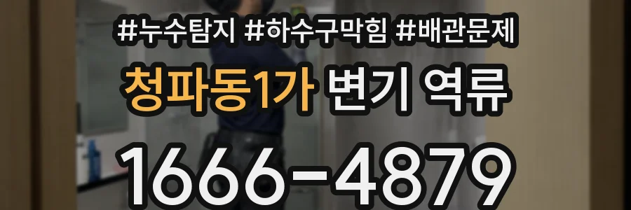청파동1가 변기 역류