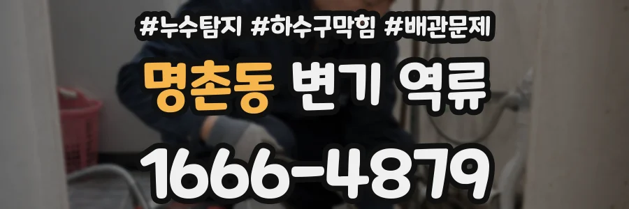 명촌동 변기 역류