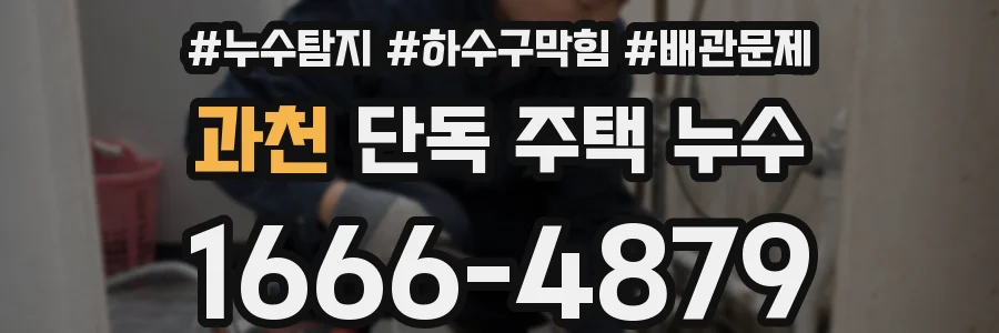 과천 단독 주택 누수