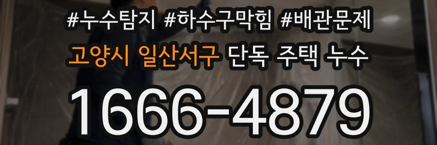 고양시 일산서구 단독 주택 누수